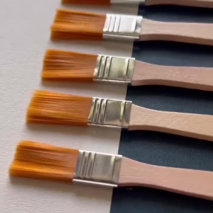 5pcs Nylon Paintbrushes for DIY Projects and Artistic Painting