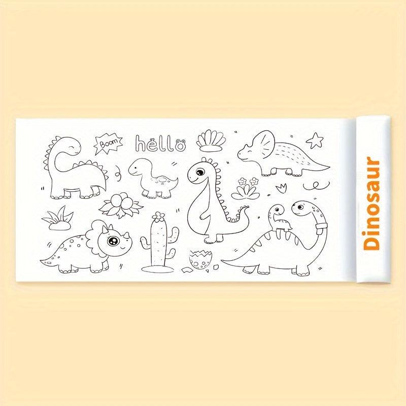 DIY Coloring Paper Roll 72x97 cm Animal Painting Gift