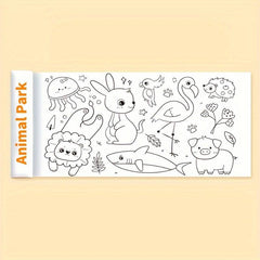 DIY Coloring Paper Roll 72x97 cm Animal Painting Gift