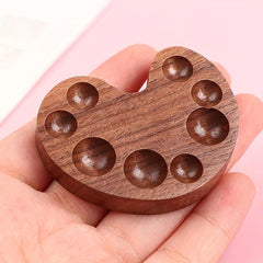 Wooden Watercolor Palette Box 15 Grids Magnetic Cap