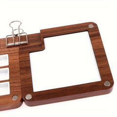 Wooden Watercolor Palette Box 15 Grids Magnetic Cap