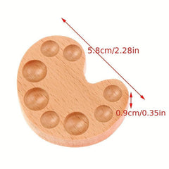 Wooden Watercolor Palette Box 15 Grids Magnetic Cap