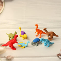 Dinosaur Eraser For Boys Cartoon Erasers Set Colorful Pencil Cleaner