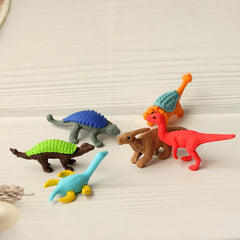 Dinosaur Eraser For Boys Cartoon Erasers Set Colorful Pencil Cleaner