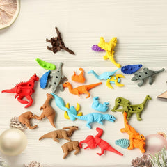 Dinosaur Eraser For Boys Cartoon Erasers Set Colorful Pencil Cleaner
