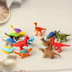 Dinosaur Eraser For Boys Cartoon Erasers Set Colorful Pencil Cleaner