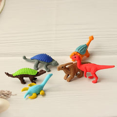 Dinosaur Eraser For Boys Cartoon Erasers Set Colorful Pencil Cleaner