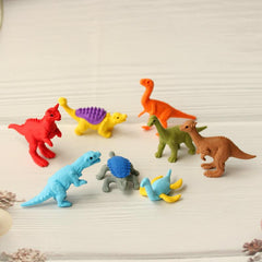 Dinosaur Eraser For Boys Cartoon Erasers Set Colorful Pencil Cleaner