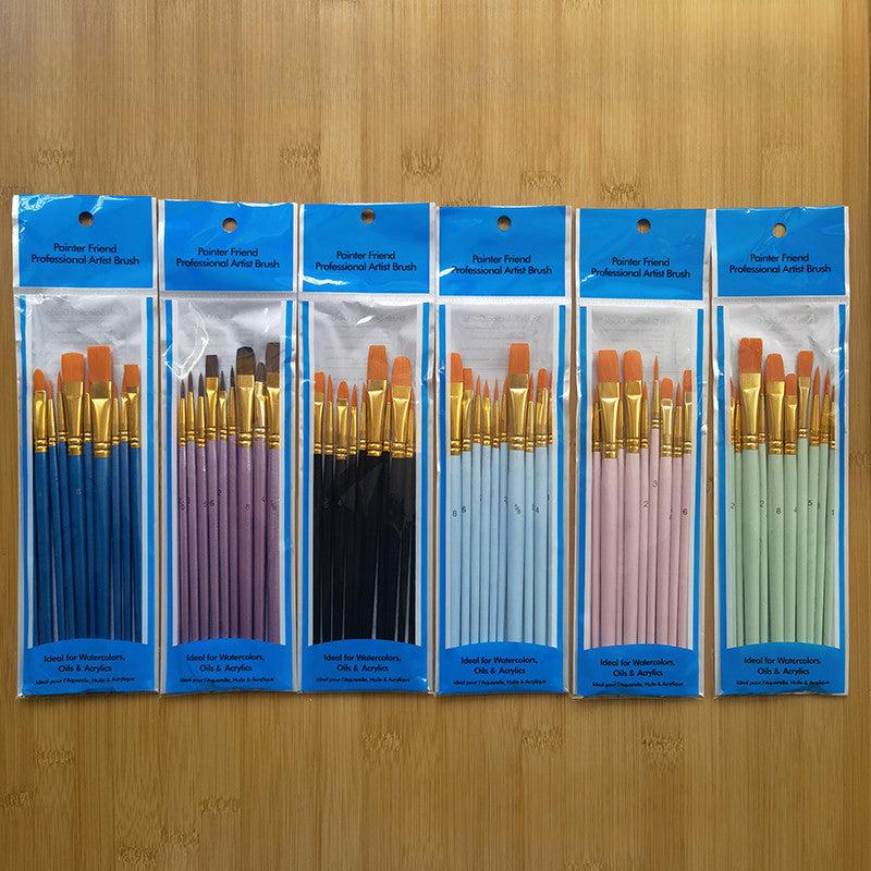 Paint Brushes Set for Acrylic Painting Watercolor 3 6 10 12 15 Pcs