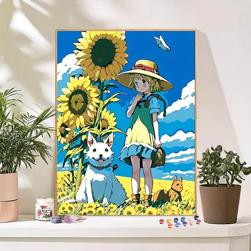 DIY Digital Painting Animation Hand Painting Bedroom Decoration Gift