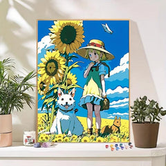 DIY Digital Painting Animation Hand Painting Bedroom Decoration Gift