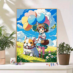DIY Digital Painting Animation Hand Painting Bedroom Decoration Gift
