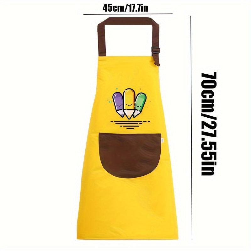 Cooking Chef Apron With Pockets Baking Art Gardening Smock