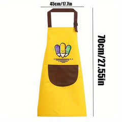 Cooking Chef Apron With Pockets Baking Art Gardening Smock