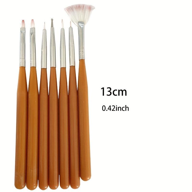 7pcs Art Painting Pen Smudge Gradient Drawing Pen Painting Tools