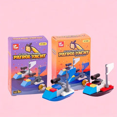 Creative DIY Building Blocks Toy Aircraft Fighter Submarine Truck Pen Sharpener