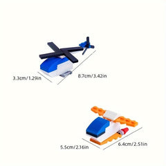 Creative DIY Building Blocks Toy Aircraft Fighter Submarine Truck Pen Sharpener