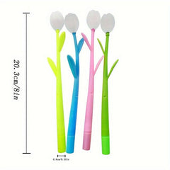 10pcs Tulip Flower Pens - Creative Gel Ink Ballpoint Pens