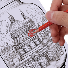 Thickened A4 Paper Coloring Book 25 Pages Top Flap Glue 1 World In The Jar