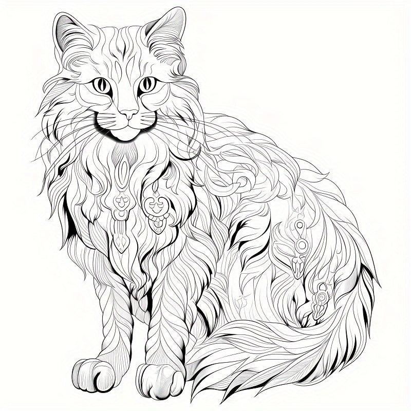 22pcs Princess Cat Coloring Book for Holiday Party Gift