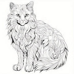 22pcs Princess Cat Coloring Book for Holiday Party Gift