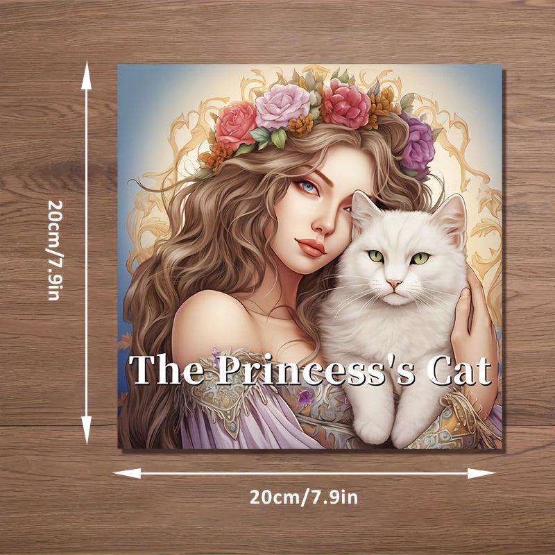 22pcs Princess Cat Coloring Book for Holiday Party Gift