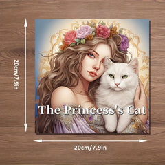 22pcs Princess Cat Coloring Book for Holiday Party Gift