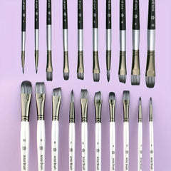 10pcs Pearlescent Two Nylon Hair Painting Pen Watercolor Brush Set