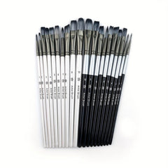 10pcs Pearlescent Two Nylon Hair Painting Pen Watercolor Brush Set