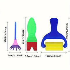 12pcs Washable Painting Sponge Brushes for DIY Crafts