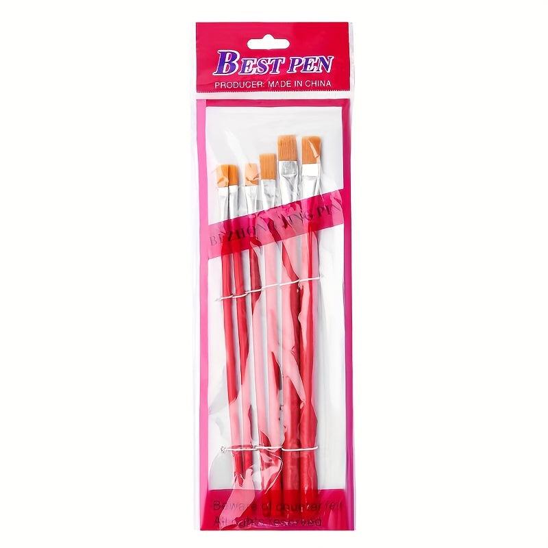 12pcs Painting Pigment Pens Flat Brushes Set