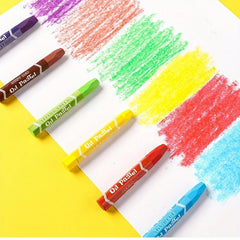 24 Colors Cartoon Crayon Painting Sticks Graffiti Hexagonal Rod Crayon