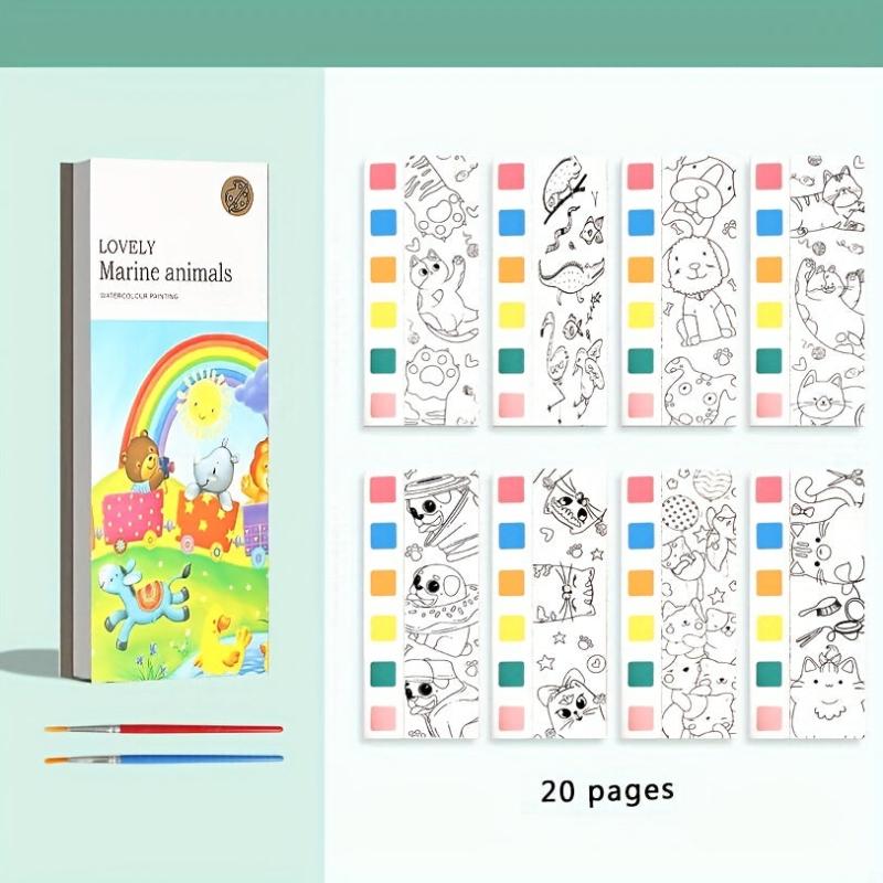 Magical Water Painting Book for Kids - Pigment Graffiti Notebook