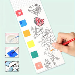 Magical Water Painting Book for Kids - Pigment Graffiti Notebook