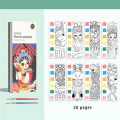 Magical Water Painting Book for Kids - Pigment Graffiti Notebook