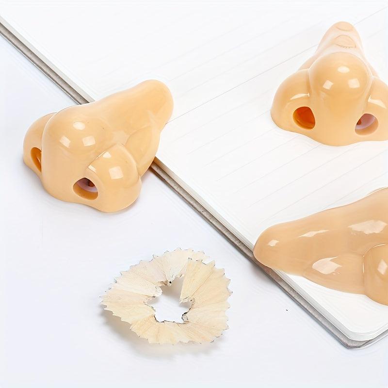Nose Pencil Sharpeners Stationery Large Nose Hole Pencil Sharpeners