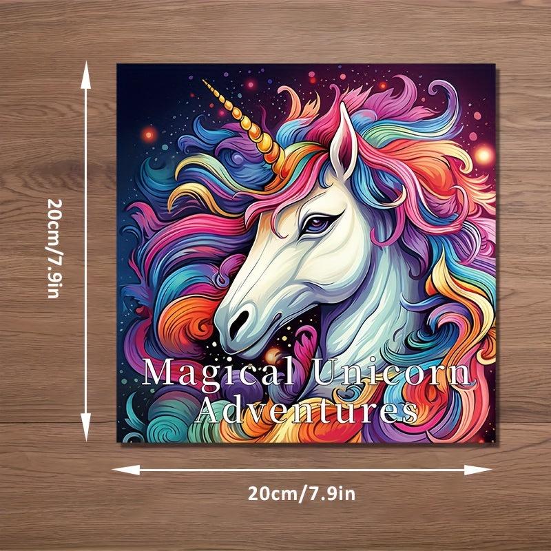 Thickened Paper Unicorn Coloring Book - Holiday Gift