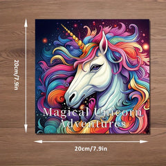 Thickened Paper Unicorn Coloring Book - Holiday Gift