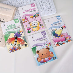 4pcs Gouache Graffiti Picture Books Watercolor Coloring Books