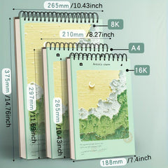 A4 Sketchbook Thickened Art Student Painting Book 8K Blank Drawing Book