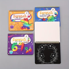 15pcs Scratch Art Rainbow Scratch Paper Painting Kit 18x15cm