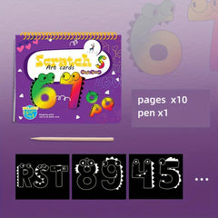 15pcs Scratch Art Rainbow Scratch Paper Painting Kit 18x15cm