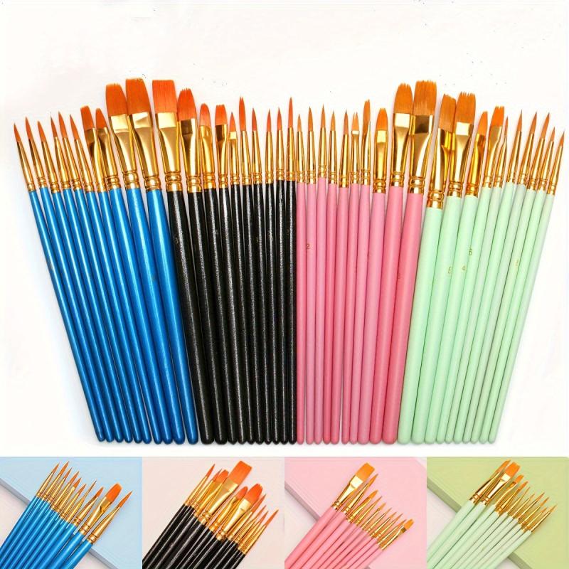 10pcs Wooden Rod Nylon Hair Painting Pen Set