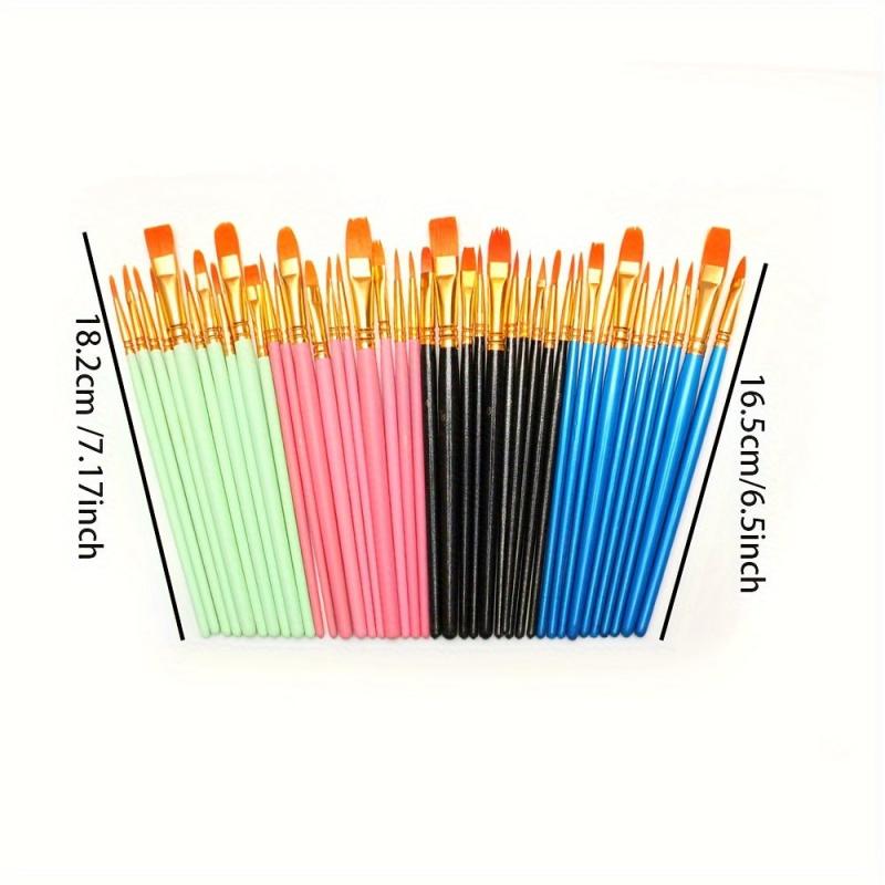 10pcs Wooden Rod Nylon Hair Painting Pen Set