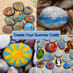 River Rocks For Painting Smooth Stones Flat Rocks For Arts