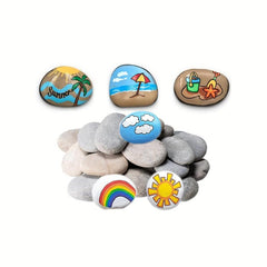 River Rocks For Painting Smooth Stones Flat Rocks For Arts