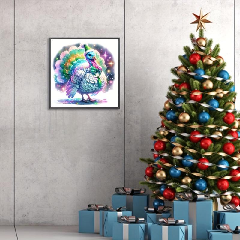 5D DIY Rhinestone Painting Set - Lion Goldfish Elk Turkey