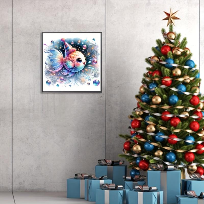 5D DIY Rhinestone Painting Set - Lion Goldfish Elk Turkey