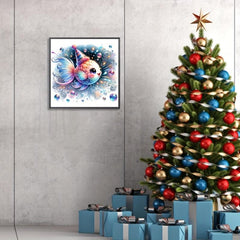 5D DIY Rhinestone Painting Set - Lion Goldfish Elk Turkey