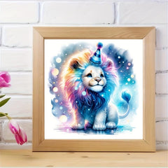 5D DIY Rhinestone Painting Set - Lion Goldfish Elk Turkey